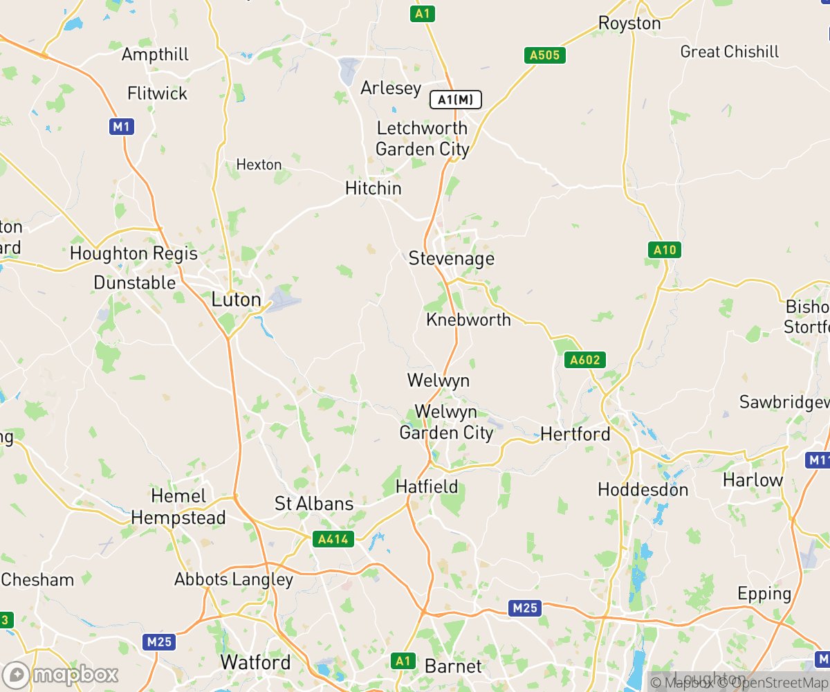 We cover all of Hertfordshire